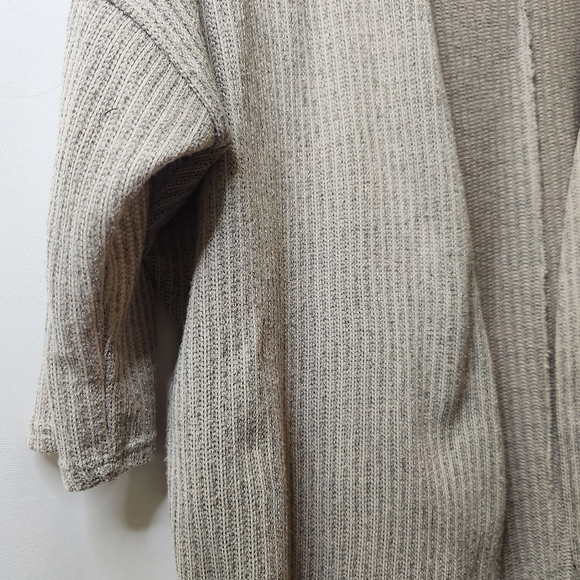 Ginger G Open Front Cardigan in Greige womens size large - Picture 6 of 13
